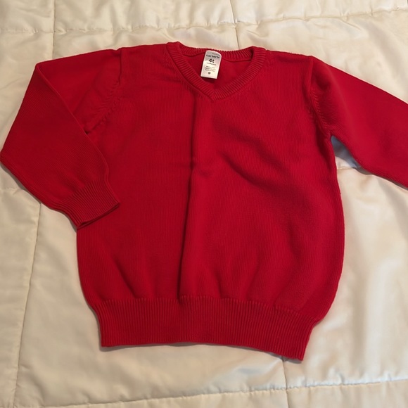 Lot of 3. Carters boys 4t. Red sweater. Gray slacks. Green cargo pants. - Picture 8 of 9